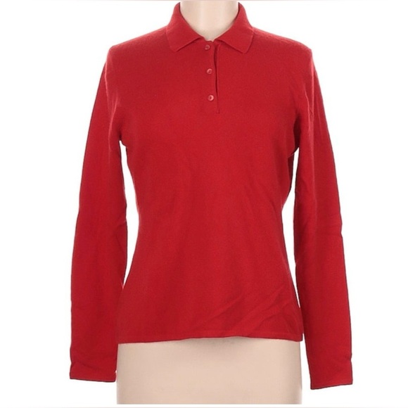 Saks Fifth Avenue Sweaters Red 100%Cashmere NO FOR SALE - Picture 2 of 9